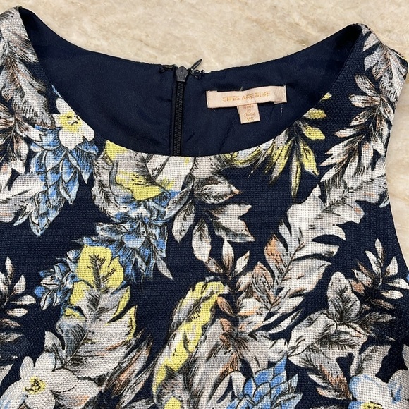 Stitch Fix Skies Are‎ Blue | Sleeveless Shift Dress | Navy White Yellow | XS - Picture 7 of 15